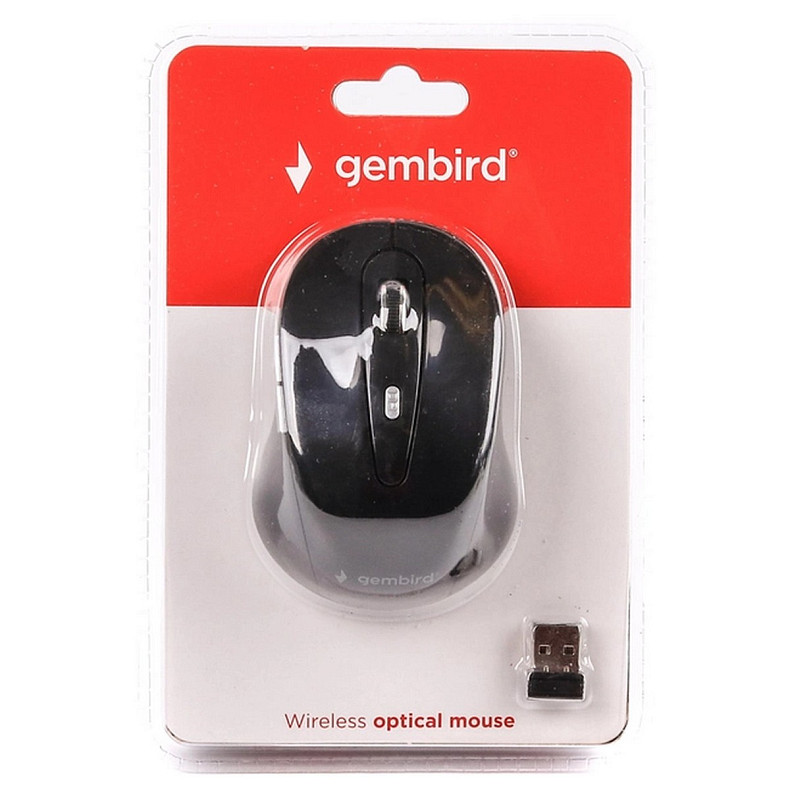 Мышь беспроводная Gembird MUSW-6B-01 Black USB