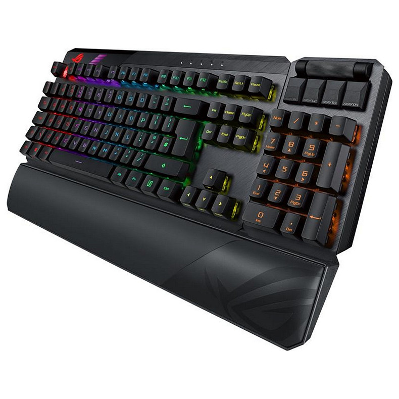 Бездротова клавіатура Asus ROG Claymore II RD RGB WL Black (90MP01W0-BKUA01)