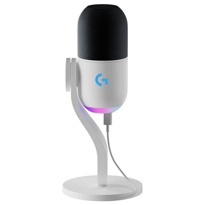 Мікрофон Logitech Yeti GX Dynamic RGB Gaming Mic with Lightsync Off White (988-000576)