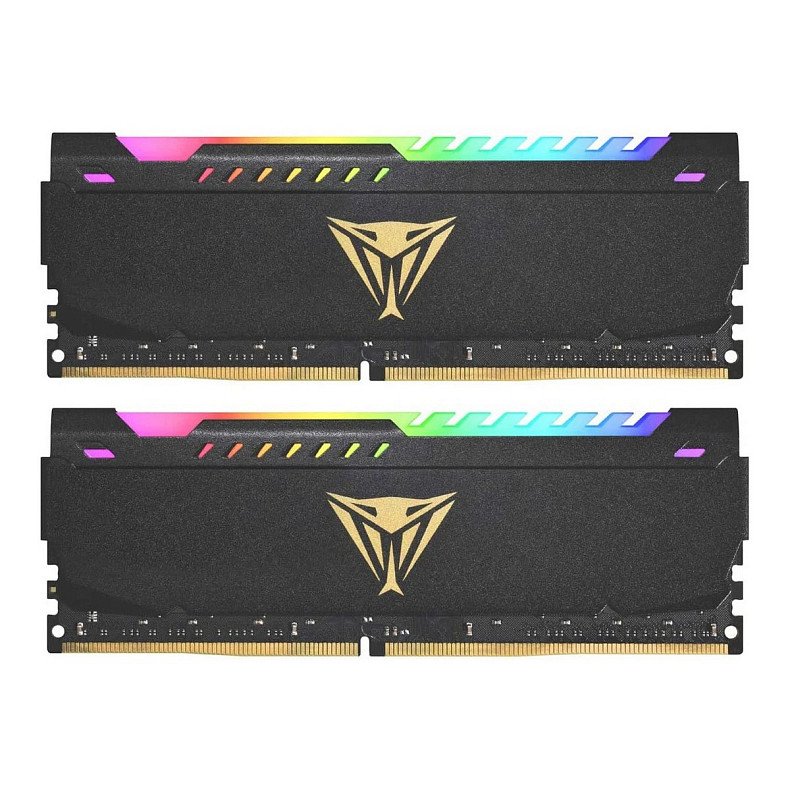 ОЗП Patriot Viper Steel RGB DDR4 2x32GB/3200 Black (PVSR464G320C8K)