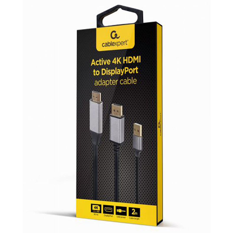 Адаптер-перехідник HDMI на DisplayPort, 4K 60 Гц, 2м