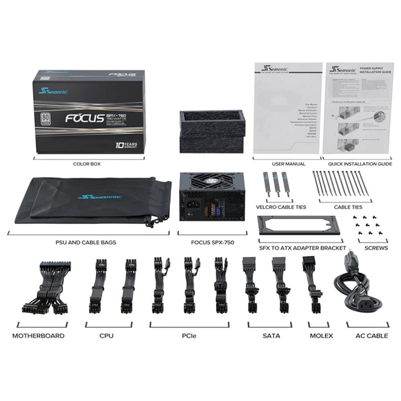 Блок питания Seasonic 750W FOCUS-SPX-750