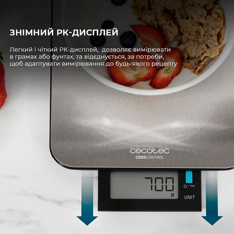 Кухонні ваги CECOTEC CookControl 9000 WaterProof