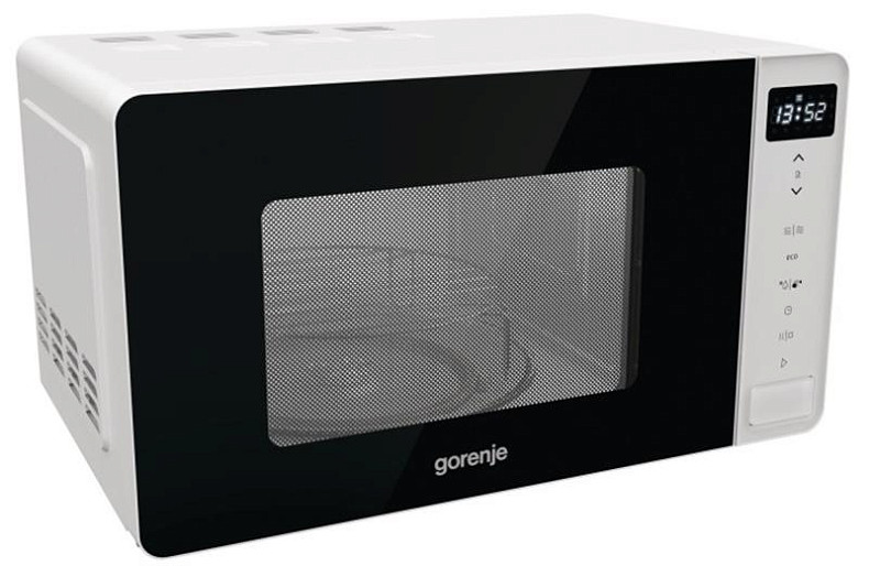 Мікрохвильова піч Gorenje MO20S4W/ 20 л/800 Вт./сенсорне упр./LED-дисплей/гриль/нержав.сталь