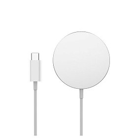 Беспроводное зарядное устройство СolorWay MagSafe Charger 15W for iPhone White (CW-CHW27Q-WT)
