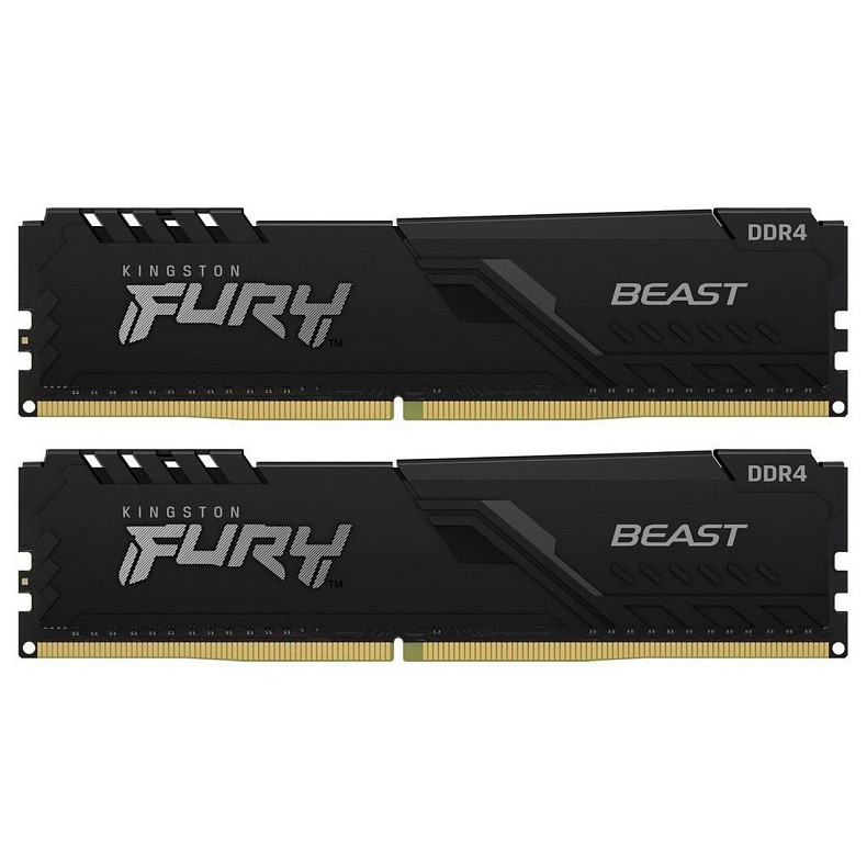 ОЗП Kingston Fury Beast DDR4 2x16GB 3200MHz Black (KF432C16BB1K2/32WP)
