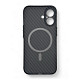 Чeхол-накладка BeCover Carbonite Case MagSafe для Apple iPhone 16 Black (712067)