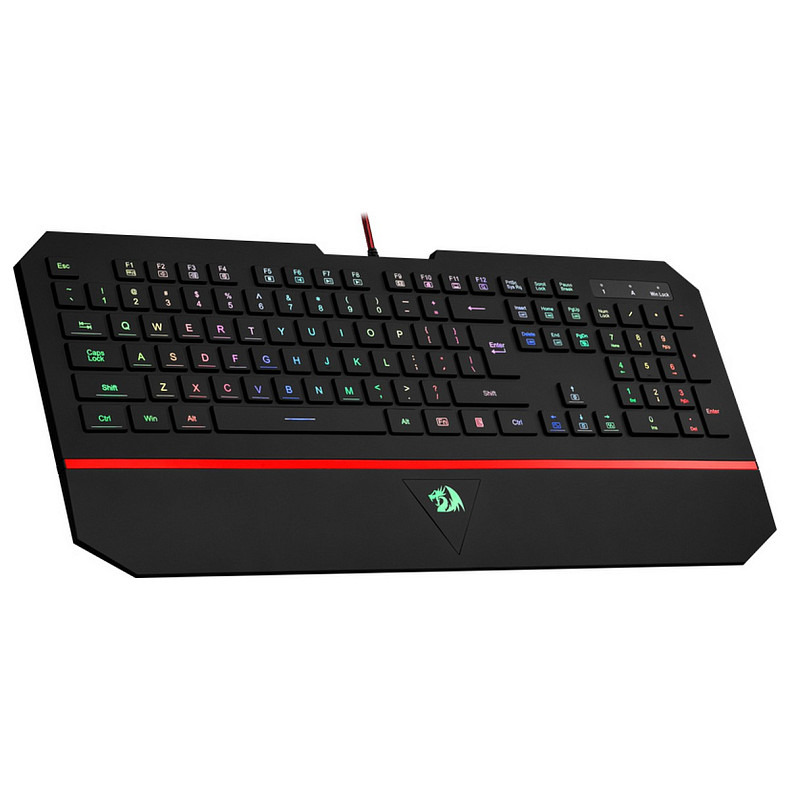 Клавиатура Redragon Karura2, игровая, RGB, подставка, UKR, USB