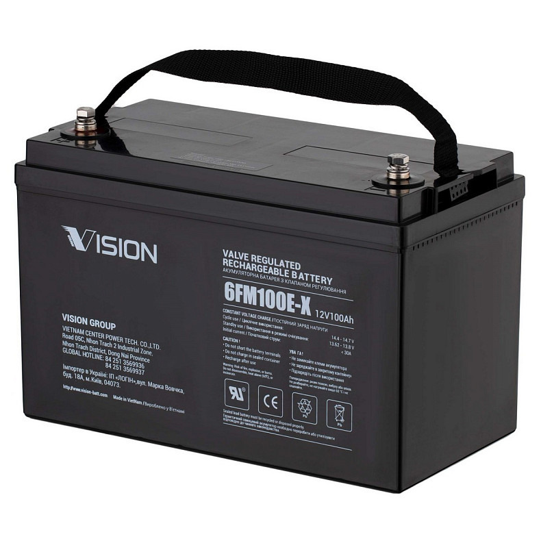 Акумуляторна батарея Vision FM 12V 100Ah