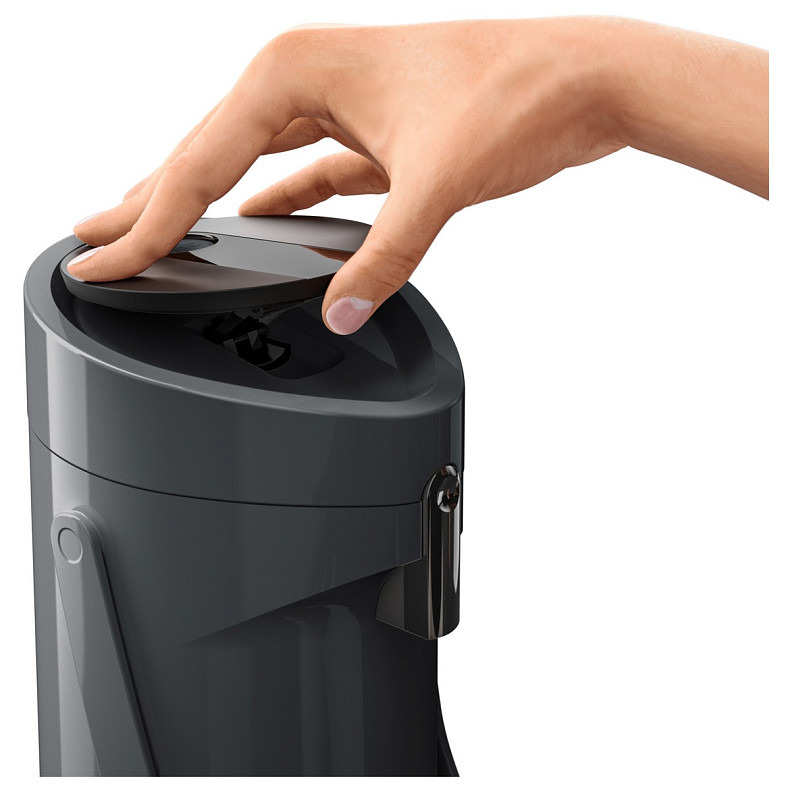 Термос Tefal Ponza Pump, 1.9л, пластик, скло, чорний (K3140114)