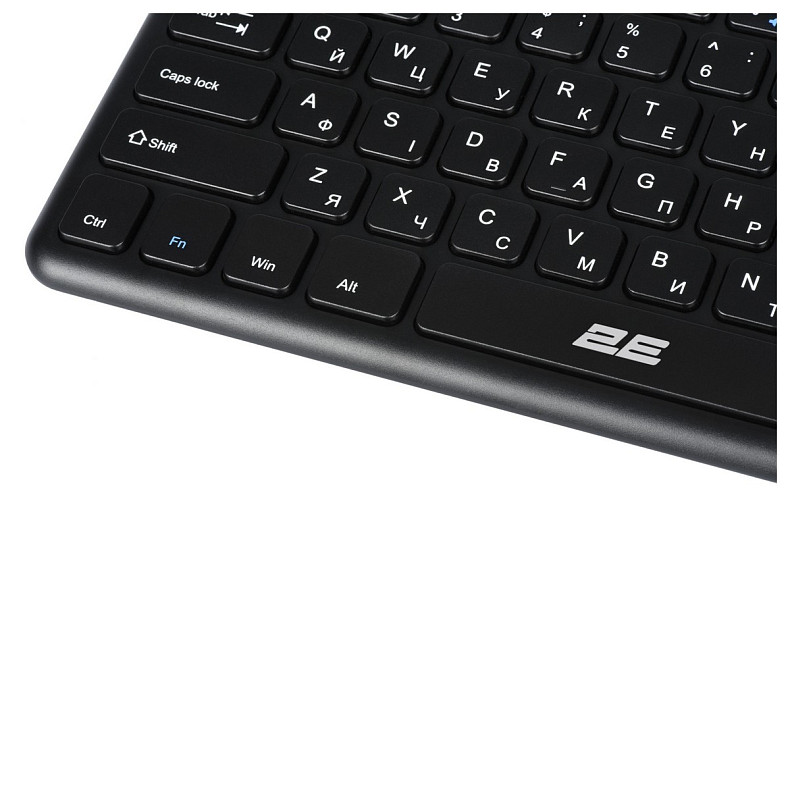 Клавиатура 2E KT100 WL Ukr Black (2E-KT100WB_UA)