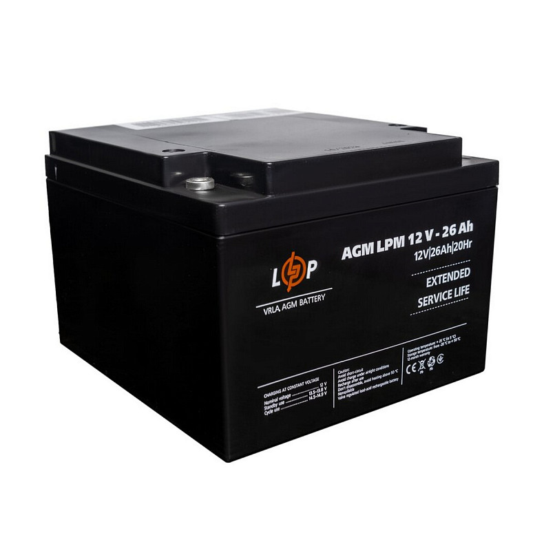 Аккумуляторная батарея LogicPower LPM 12V 26AH AGM