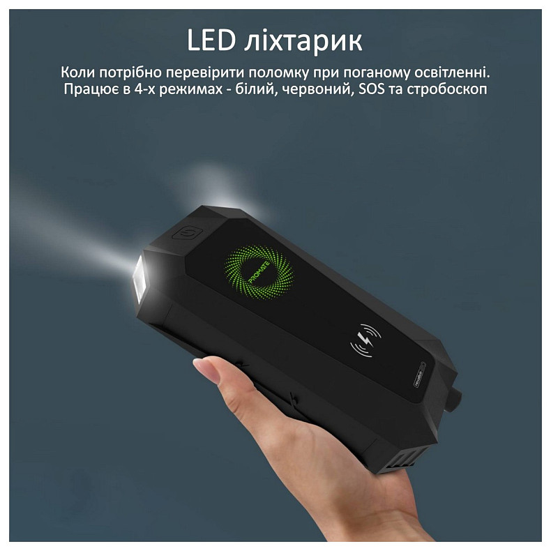 Универсальная мобильная батарея Promate hexabolt-20.black 19200mAh