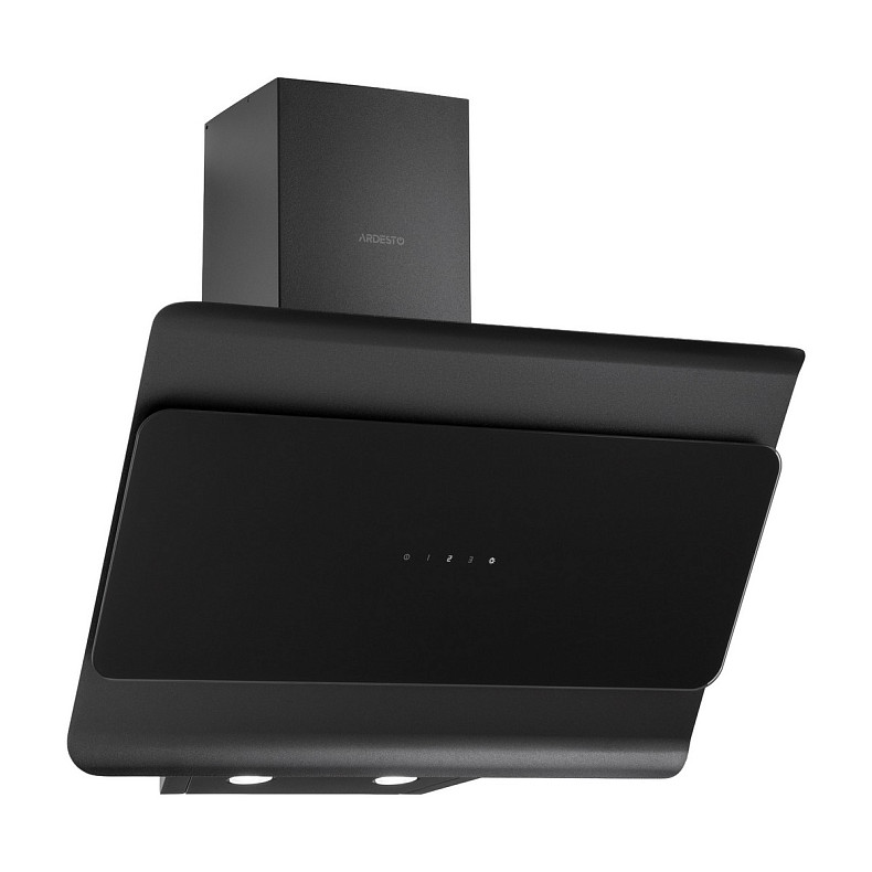 Витяжка Ardesto похила, 60см, 900м3ч, скло, 2х1Вт LED, сенсор, чорний