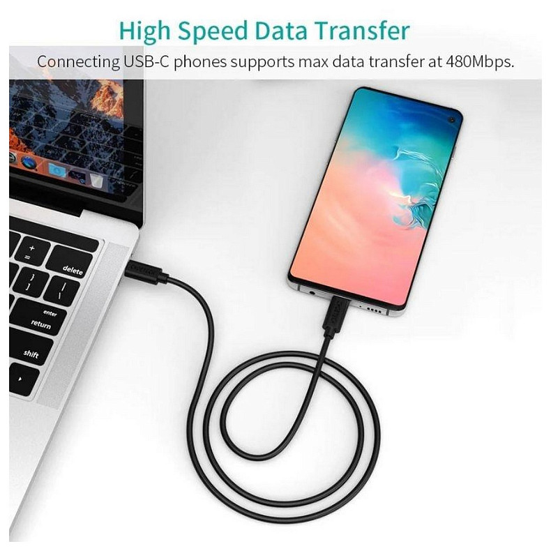 Кабель Choetech USB Type C - USB Type C, 2м (XCC-1036)