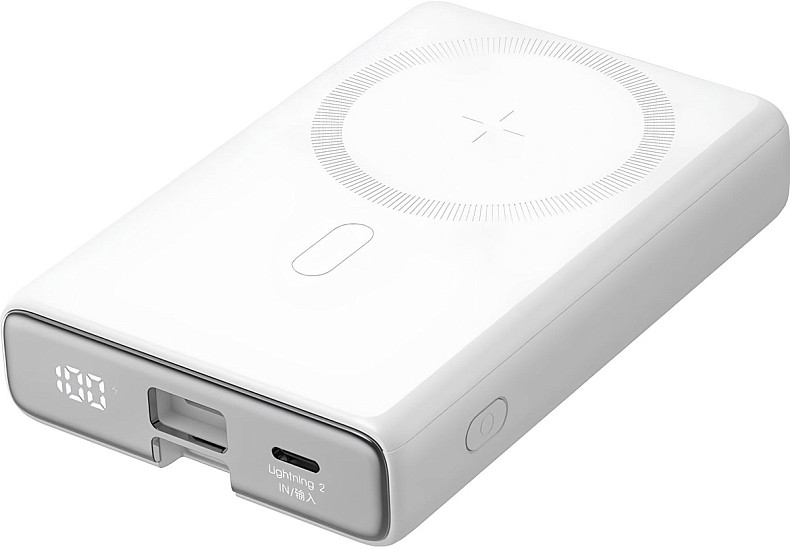 УМБ Joyroom Magnetic Wireless 10000mAh JR-PBM01 20W QC, USB-C In/Out White