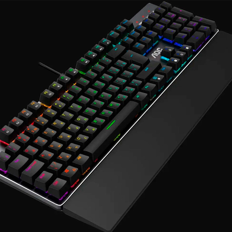 Клавиатура AOC GK500 Gaming RGB USB (Outemu Red Switch)