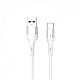 Кабель SkyDolphin S06T LED Smart Power USB - Type-C 1м, White (USB-000556)