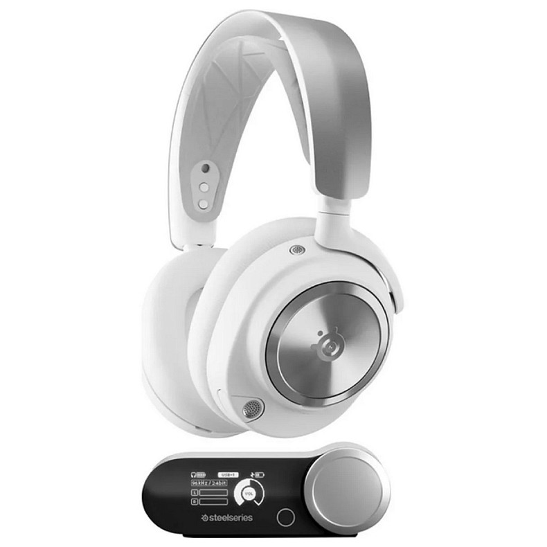Игровая гарнитура SteelSeries Arctis Nova Pro Wireless ANC White PC/PS/SW/MAC/MOB