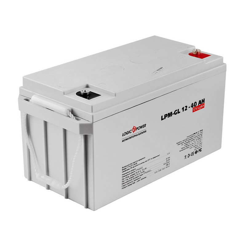 Акумуляторна батарея LogicPower 12V 40AH (LPM-GL 12 - 40 AH) GEL