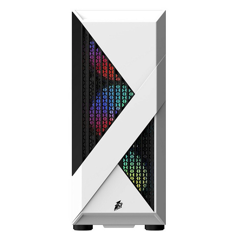 Корпус 1stPlayer F3-A-WH-4F1 White без БП