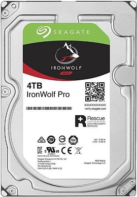 Жесткий диск Seagate IronWolf 4.0TB NAS 7200rpm 256MB (ST4000NE001)