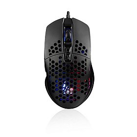 Мишка LogicConcept Starr One Light 6400dpi, 7кн., RGB, чорна