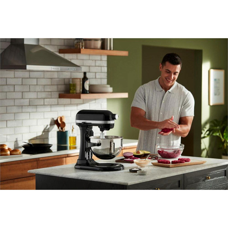 Кухонна машина KitchenAid Heavy Duty 5,2 л 5KSM55SXXEOB з підйомною чашею, чорний