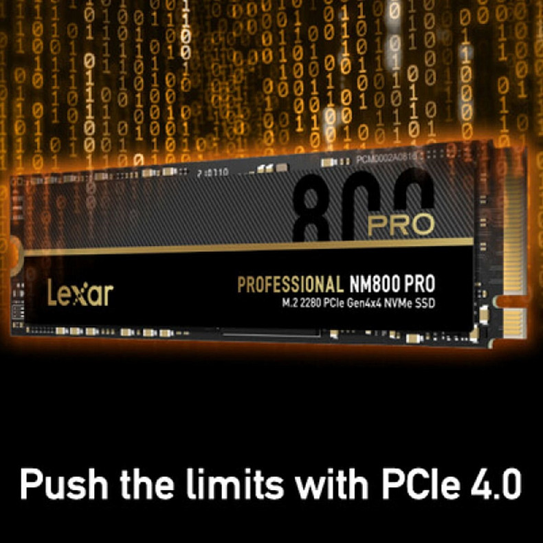 Накопичувач SSD LEXAR PCIE G4 M.2 NVME 1TB NM800 PRO (LNM800P001T-RNNNG)