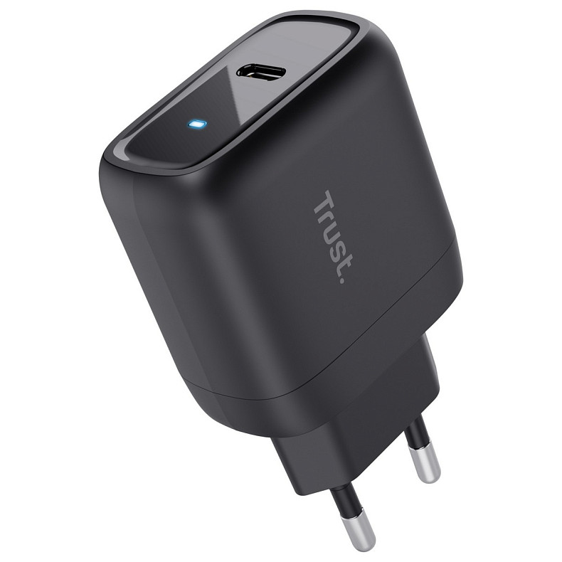 Зарядное устройство сетевое Trust Maxo 45Вт, USB-C PD, черный