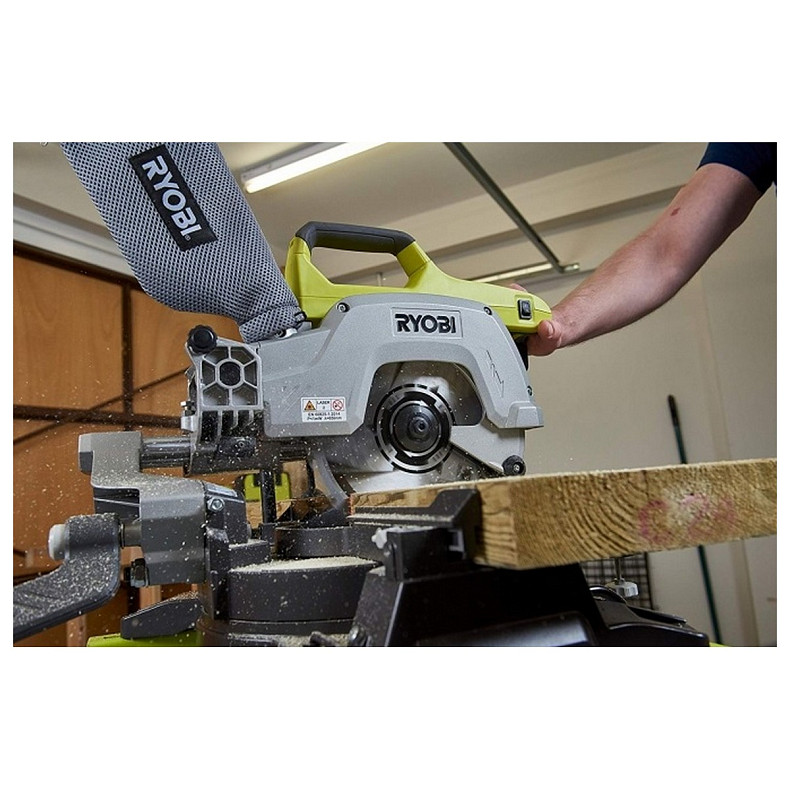 Пила торцовочная аккумуляторная Ryobi R18MS216-0