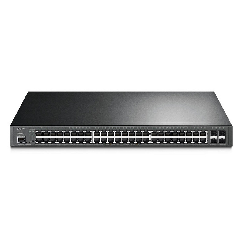 Коммутатор TP-LINK TL-SG3452P 48xGE/PoE+384W 4xGE SFP L2 JetStream 19" 1U