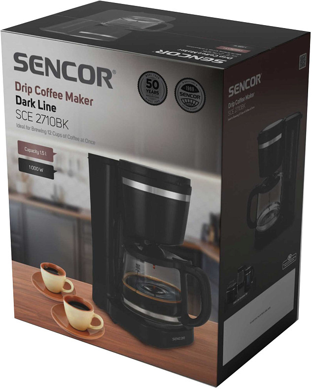 Кофеварка капельная Sencor SCE 2710BK