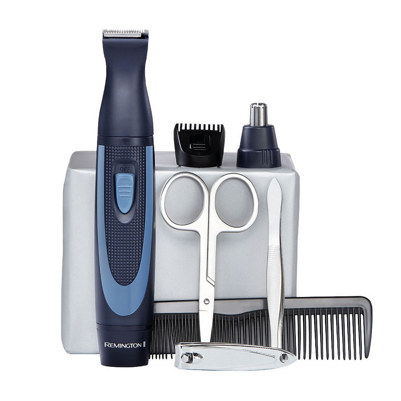 Набір дорожній Remington TRAVEL KIT, для бороди, вусів, носа та вух, насадок-3, чохол, гребінець, пі
