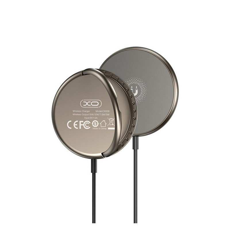 Бездротовий зарядний пристрій XO CX028 15W Beige (CX028.tranish)