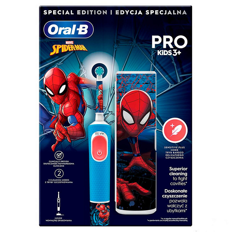 Зубная электрощетка Braun Kids Spider-Man (D103.413.2KX Spider-Man)