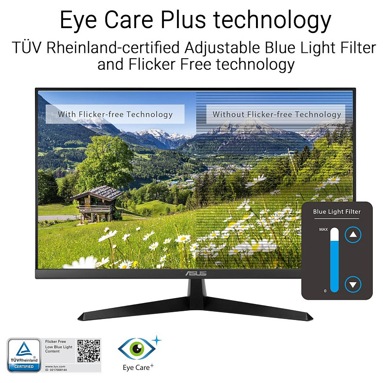 Монітор Asus 27" VY27UQ 2xHDMI, DP, MM, IPS, 3840x2160, sRGB 99%, AdaptiveSync, HDR10