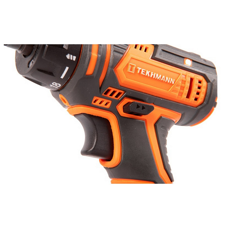 Шурупокрут-дриль акумуляторний Tekhmann TCD-12/2 BS Kit 12В 1х2А·год 30Нм 0-400·1400об·хв 1кг кейс з