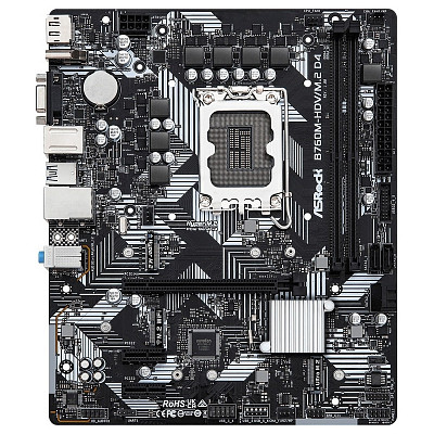 Материнская плата ASRock B760M-HDV/M.2 D4 s1700 B760M 4xDDR4 HDMI DP mATX