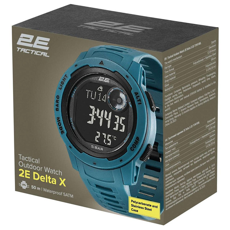 Тактические часы 2E Delta X blue (2E-TCW10BL)