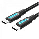 Кабель Vention USB Type-C - USB Type-C TPE Round PD 60W, 3A, 0.5m, Black (COSBD)