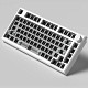 Клавиатура FL ESPORTS DIY-barebone MK750 White Three-Mode (MK750-4247)