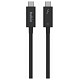 Кабель Belkin USB-С > USB-C, 2м, 100Вт, Thunderbolt 4, 40Гбс, черный