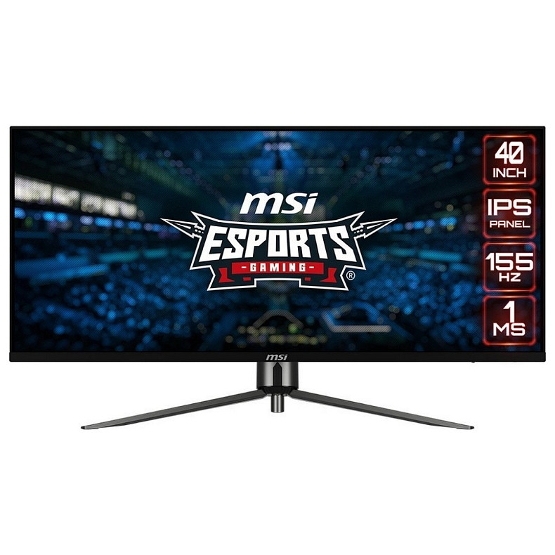 Монітор MSI 40" MAG401QR 2xHDMI, DP, USB-C, 2xUSB, Audio, IPS, 3440x1440, 21:9, 155Hz, 1ms, sRGB 118