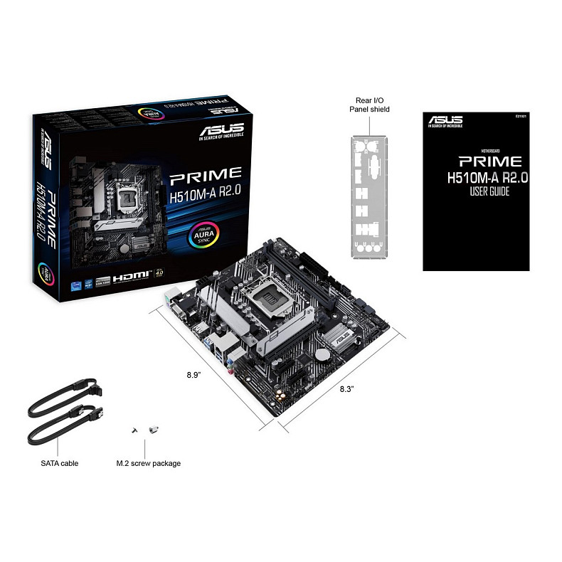 Материнcька плата ASUS PRIME H510M-A R2.0 s1200 H470 2xDDR4 M.2 HDMI DP mATX