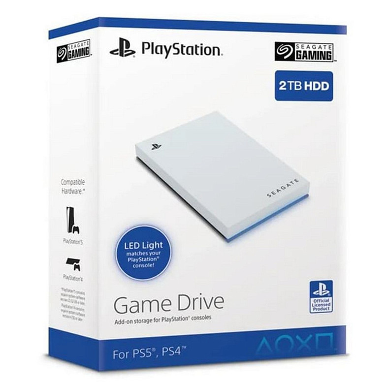 Внешний жесткий диск Seagate Game Drive for PS5 & PS4 2.5" USB 5.0TB White (STLV5000200)