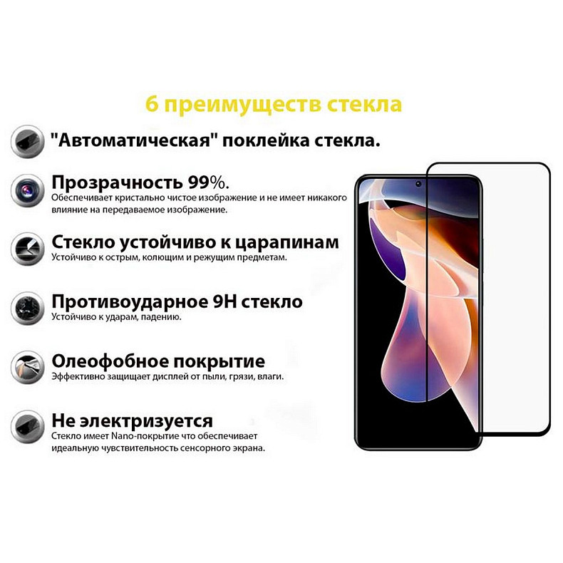 Захисне скло BeCover для Xiaomi Redmi Note 11 Pro/11 Pro Plus Black (707140)