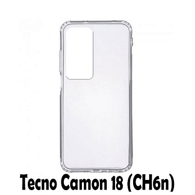 Чeхол-накладка BeCover для Tecno Camon 18 (CH6n) Transparancy (707629)