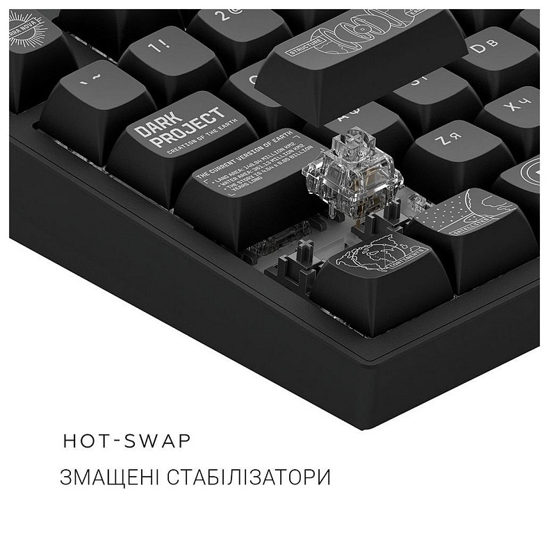 Клавіатура Dark Project ALU81 Terra Nova Black (DPKB_NOVA_81_ANSI_BLACK_UA)