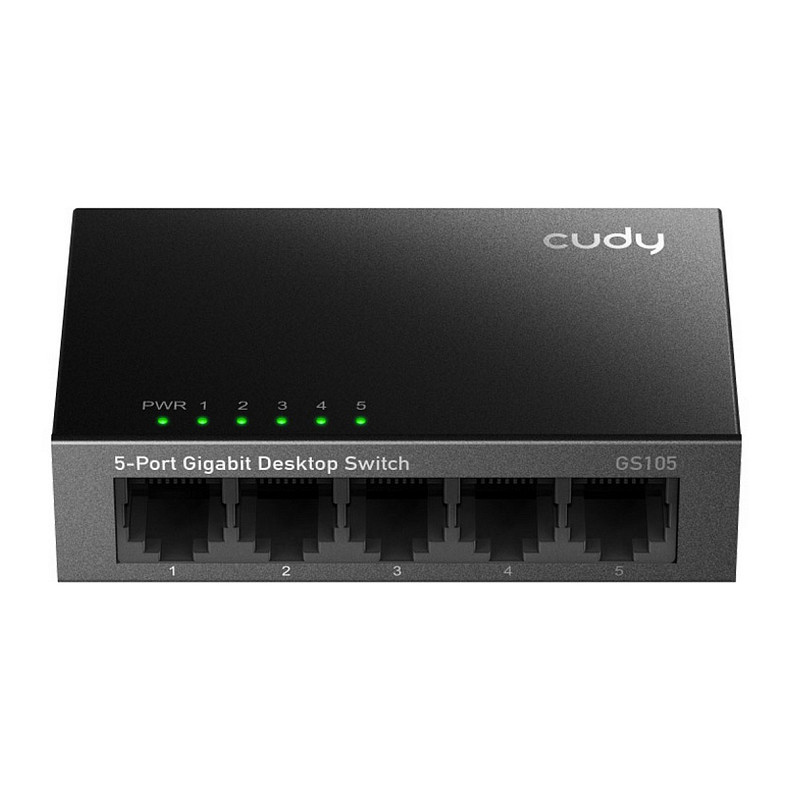 Коммутатор Cudy GS105, 5 портовый Gigabit Metal Desktop Switch